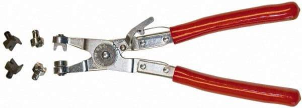 Mag-Mate - 9" OAL, Hose Clamp Pliers - Straight Jaw, Vinyl Coated Handles - Caliber Tooling