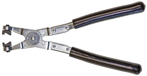 Mag-Mate - 9" OAL, Click Style Hose Clamp Pliers - Straight Jaw, Vinyl Coated Handles - Caliber Tooling