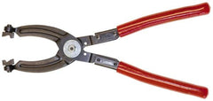 Mag-Mate - 10-1/2" OAL, Click Style Hose Clamp Pliers - Straight Jaw, Vinyl Coated Handles - Caliber Tooling