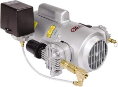 Gast - 1/2 hp, 4.5 CFM, 50 Max psi Piston Compressor Pump - 115/230-1 Volt, 16.02" Long x 13.14" Wide x 8.62" High - Caliber Tooling