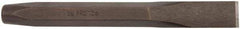 Proto - 12" OAL x 7/8" Blade Width Cold Chisel - 7/8" Tip, 3/4" Stock, Steel Handle - Caliber Tooling