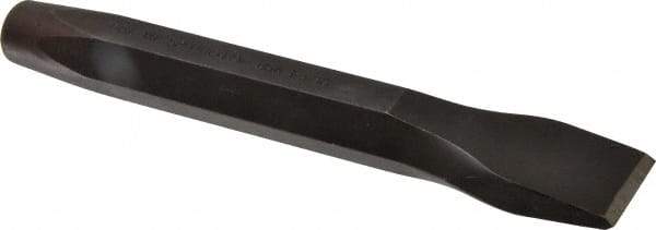 Proto - 8-1/4" OAL x 1-3/16" Blade Width Cold Chisel - 1-3/16" Tip, 1" Stock, Steel Handle - Caliber Tooling