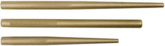 Proto - 3 Piece, 3/8 to 3/4", Drift Punch Set - Round Shank, Brass, Comes in Tool Roll - Caliber Tooling