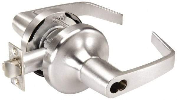 Yale - Grade 1 Classroom Lever Lockset for 1-3/4" Thick Doors - 2-3/4" Back Set, SFIC Cylinder, Cast Zinc/Cold Forged Brass, Satin Chrome Finish - Caliber Tooling