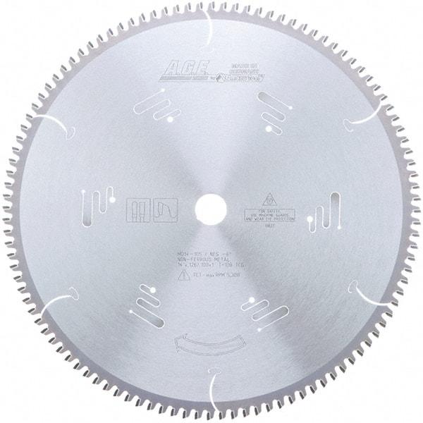 Amana Tool - 14" Diam, 1" Arbor Hole Diam, 108 Tooth Wet & Dry Cut Saw Blade - Carbide-Tipped, Clean Action, Standard Round Arbor - Caliber Tooling