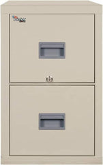 FireKing - 17-3/4" Wide x 27-3/4" High x 25" Deep, 2 Drawer Vertical File - Steel, Parchment - Caliber Tooling