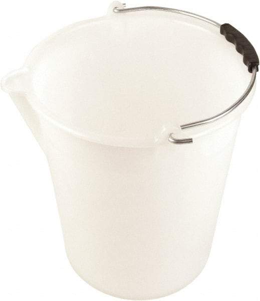 Dynalon Labware - 4-1/2 Gal Translucent Tapered Conical Polyethylene Bucket - 13-3/8" High x 12-3/16" Diam - Caliber Tooling