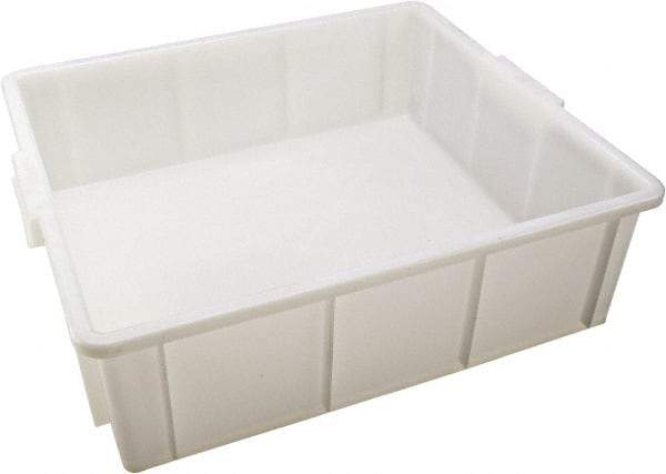 Dynalon Labware - White Polyethylene Tote Container - Stacking, 18" Long x 16.1" Wide x 5.6" High - Caliber Tooling