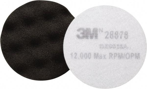 3M - 3-3/4" Diam Foam Buffing & Backing Pad - Hook & Loop Attachment - Caliber Tooling