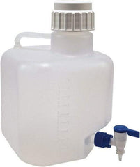 Dynalon Labware - 10,000 mL Carboy - Polypropylene, Translucent, 14.1" High x 9.4" Diam, 90mm Cap - Caliber Tooling