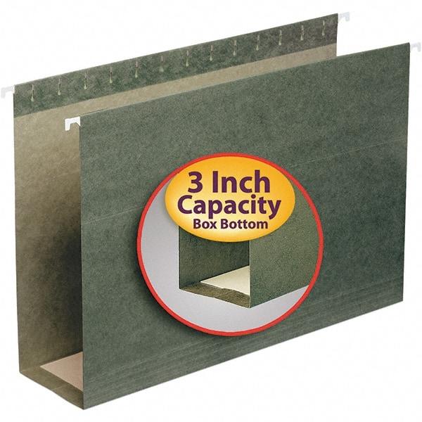 SMEAD - 9-1/2 x 14-1/2", Legal, Standard Green, Hanging File Folder - 11 Point Stock - Caliber Tooling