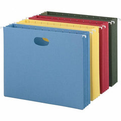 SMEAD - 12-1/4 x 9-1/2", Letter Size, Assorted Colors, Hanging File Folder - 11 Point Stock - Caliber Tooling