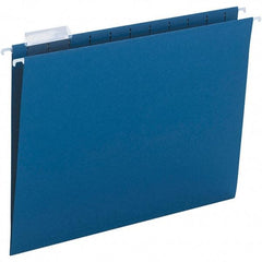 SMEAD - 12-1/4 x 9-1/2", Letter Size, Navy, Hanging File Folder - 11 Point Stock, 1/5 Tab Cut Location - Caliber Tooling