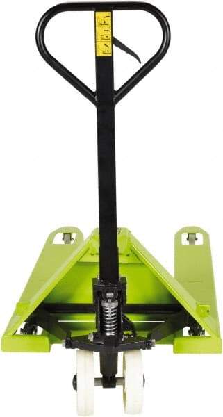 Vestil - 5,500 Lb Capacity, 7-3/4" Lift Hand Pallet Truck - 3-1/4" to 7-3/4" Lift Height, 48" Fork Length x 27" Fork Width, 27" Overall Width - Caliber Tooling