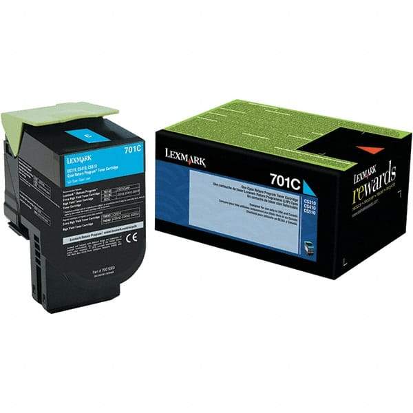 Lexmark - Cyan Toner Cartridge - Use with Lexmark CS310dn, CS310n, CS410n - Caliber Tooling