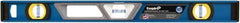 Empire Level - 24" Long 3 Vial Box Beam Level - Metal, Blue, 1 Level & 2 Plumb Vials - Caliber Tooling