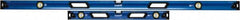 Empire Level - Magnetic 32" & 78" Long 3 Vial Box Beam Level - Metal, Blue, 1 Level & 2 Plumb Vials - Caliber Tooling