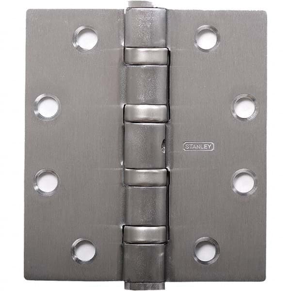 Stanley - 4-1/2" Long x 4-1/2" Wide Grade 1 Bronze Full Mortise Ball Bearing Commercial Hinge - Caliber Tooling