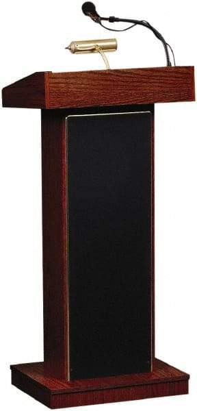 Oklahoma Sound - Wood Full Floor Lectern - 17" Deep x 22" Wide x 46" High - Caliber Tooling