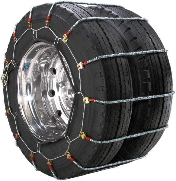 Peerless Chain - Dual Axle Tire Chains - For Use with 10.00-20, 11-22.5, 13/80-20, 305/70-22.5, 315/70.22.5 - Caliber Tooling