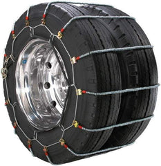 Peerless Chain - Dual Axle Tire Chains - For Use with 10.00-22, 11-24.5, 12.75-22.5, 315/80-22.5 - Caliber Tooling