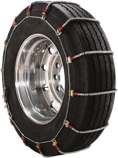 Peerless Chain - Single Axle Tire Chains - For Use with 275/75-22.5, 275/80-22.5, 285/70-24.5, 285/75-22.5, 295/70-22.5, 295/75-22.5 - Caliber Tooling