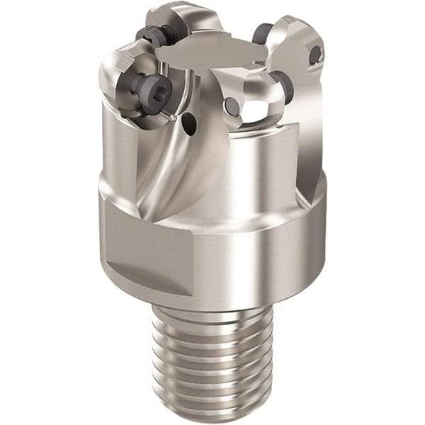 Seco - R217.29I.RE 38.1mm Threaded Shank Milling Tip Insert Holder & Shank - 1.574803" Projection, 1" Neck Diam, M20 Neck Thread, 38.1mm Nose Diam, 40mm OAL, Tool Steel Tool Holder - Caliber Tooling