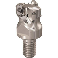 Seco - R217.21.RE 12mm Threaded Shank Milling Tip Insert Holder & Shank - 1.181102" Projection, 1" Neck Diam, M12 Neck Thread, 25mm Nose Diam, 30mm OAL, Tool Steel Tool Holder - Caliber Tooling