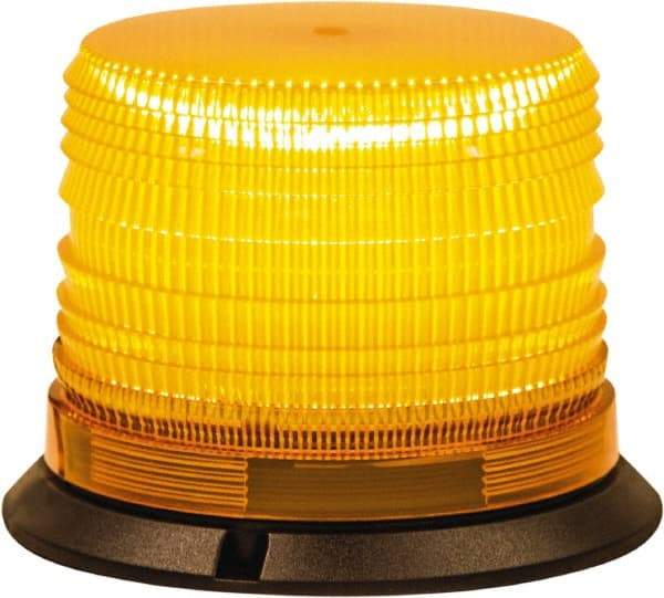 Buyers Products - 8 Flash Rate, 1" Pipe & 3-Bolt Mount Emergency Strobe Light Assembly - Powered by 12 to 24 Volts, Amber - Caliber Tooling