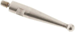 SPI - 1.5mm Ball Diam, Steel, Ball Test Indicator Contact Point - 0.497" Contact Point Length, Use with Tesa Test Indicators - Caliber Tooling