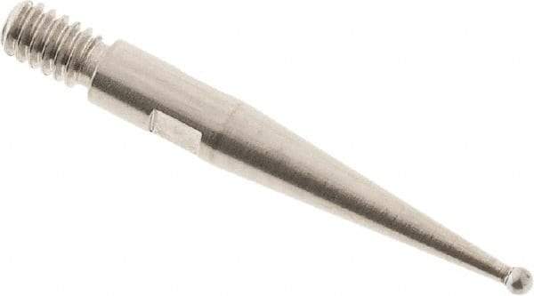 SPI - 0.8mm Ball Diam, Carbide, Ball Test Indicator Contact Point - Use with Starrett Test Indicators - Caliber Tooling