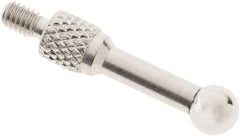 SPI - #4-48, 3/16" Ball Diam, Chrome Alloy Steel Ball Needle Contact Point - 3/4" Contact Point Length, Use with Dial Indicators - Caliber Tooling