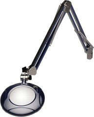 O.C. White - 43 Inch, Spring Suspension, Clamp on, LED, Spectre Blue, Magnifying Task Light - 8 Watt, 7.5 and 15 Volt, 2x Magnification, 5 Inch Long - Caliber Tooling