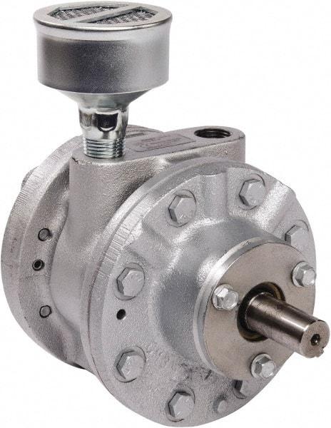 Gast - 5-1/4 hp Reversible Face Air Actuated Motor - 0:00 Gear Ratio, 2,500 Max RPM, 1-1/2" Shaft Length, 3/4" Shaft Diam - Caliber Tooling