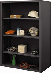 Durham - 3 Shelves, 2,550 Lb Capacity, Closed Shelving System - 48" Wide x 18" Deep x 60" High, Gray - Caliber Tooling