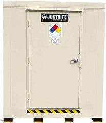 Justrite - 2 Drum, 88 Gal Sump Capacity, Locker - 6' Long x 3-1/2' Wide x 6.25' High, Galvanized Steel - Caliber Tooling