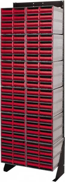 Quantum Storage - 96 Drawer, 96 Compartment, Small Parts Drawer Cabinet System - 11-3/8" Deep x 23-1/2" Wide x 70" High - Caliber Tooling