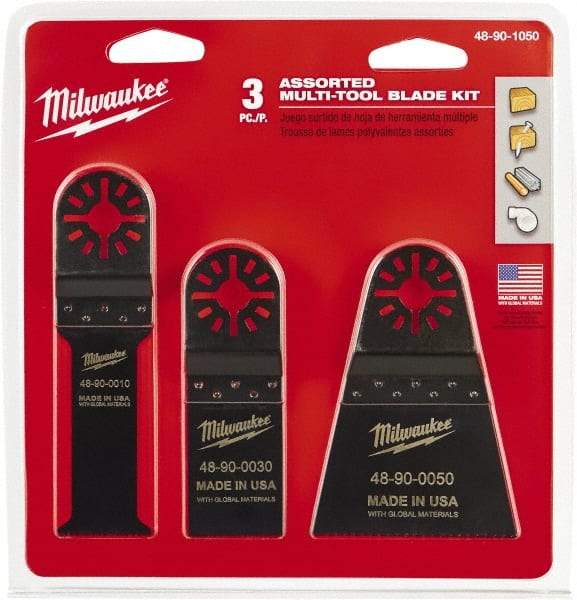 Milwaukee Tool - Rotary Multi-Material Blade - 2-1/2" Cutting Diam, Black Oxide Finish, Use with Milwaukee Multi-Tool - Caliber Tooling