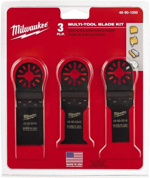 Milwaukee Tool - Rotary Multi-Material Blade - 1-1/4" Cutting Diam, Black Oxide Finish, Use with Milwaukee Multi-Tool - Caliber Tooling