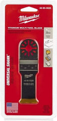 Milwaukee Tool - Rotary Multi-Material Blade - 1-1/8" Cutting Diam, TiAlN Finish, Use with Milwaukee Multi-Tool - Caliber Tooling