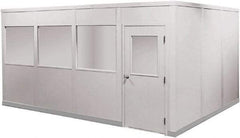 Portafab - 20' Long x 12" Wide, Fire & Sound Panel Temporary Structure - 2 Walls - Caliber Tooling