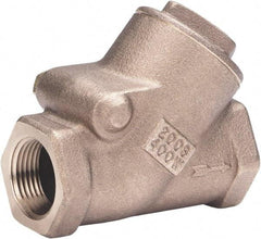 Milwaukee Valve - 3/8" Bronze Check Valve - Check Valve, Threaded (NPT), 400 WOG - Caliber Tooling