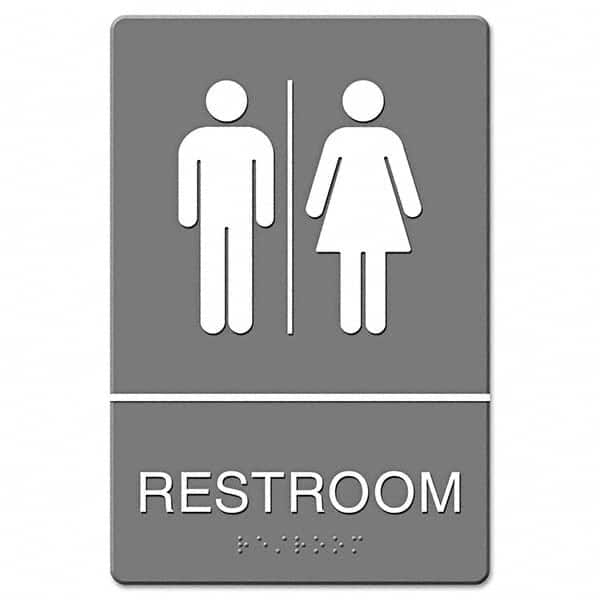 Headline Sign - Architectural Signs Type: ADA Location Markers Legend: Restroom - Caliber Tooling