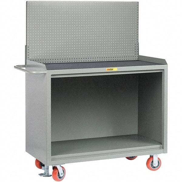 Little Giant - 3,600 Lb Capacity Mobile Service Bench - 53" Wide x 24" Deep x 43" High, Steel, Gray - Caliber Tooling