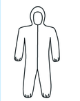 Micropourus Coverall w/ Zipper Front, Hood, Elastic Wrists & Ankles 3XL - Caliber Tooling