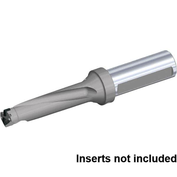 Kennametal - 8-1/2" Max Drill Depth, 4xD, 2-1/8" Diam, Indexable Insert Drill - 2 Inserts, 1-1/2" Shank Diam, Flange Shank - Caliber Tooling