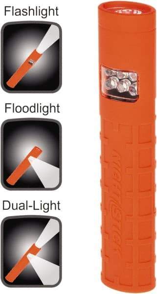 Bayco - LED Bulb, Industrial/Tactical Flashlight - Red Polycarbonate Body, AAA Batteries - Caliber Tooling