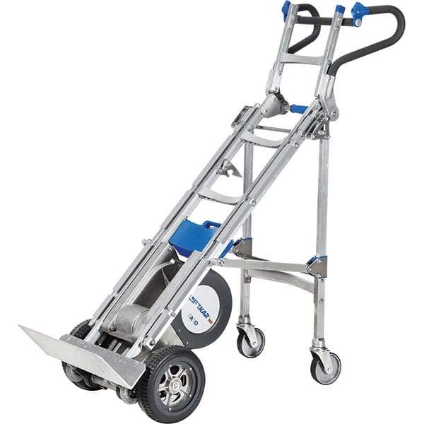 Wesco Industrial Products - 725 Lb Capacity 70" OAH Stair Climbing Battery Powered Hand Truck - Ergonomic Dual Grip Handle, Aluminum, Microcellular Wheels - Caliber Tooling