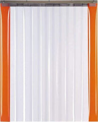 TMI, LLC - 8' Door Width x 8' Door Height PVC Smooth with Reinforced Bonded Bead (Style) Armor Bond Strip Door Kit - 12" Strip Width x 1/8" Strip Thickness, Clear, 67% Overlap - Caliber Tooling