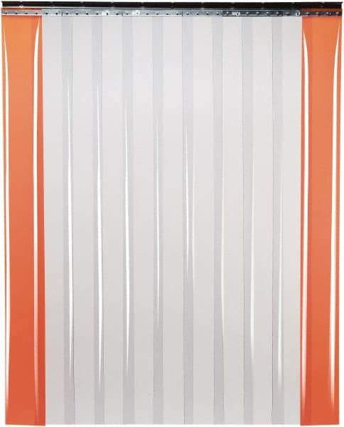 TMI, LLC - 10' Door Width x 12' Door Height PVC Smooth Strip Door Kit - 12" Strip Width x 1/8" Strip Thickness, Clear - Caliber Tooling